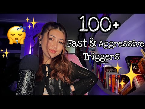 ASMR| 100+ Fast & Aggressive triggers for✨tingles✨