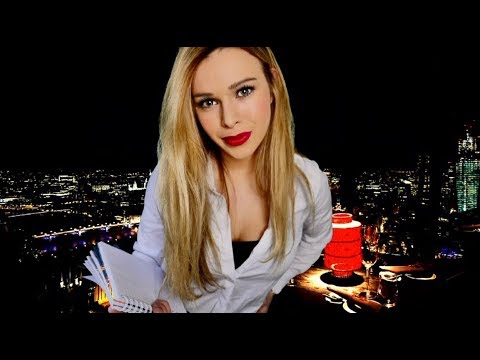ASMR Waitress Role Play (Relaxing Restaurant Ambience)