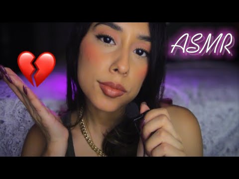 ASMR Sweet Friend Helps You with Heart Break Roleplay (Face brushing + Positive Vibes)