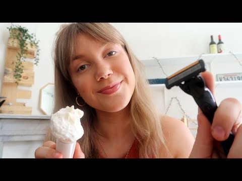 ASMR ♥︎ Shaving Your Beard ~ Close-Up Personal Attention