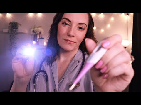 [ASMR] A Pleasantly Predictable Medical Exam Roleplay (eye check, light triggers, face touching)