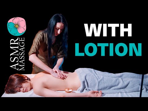 ASMR Back Massage with lotion and oil by Anna | BEST ASMR MASSAGE