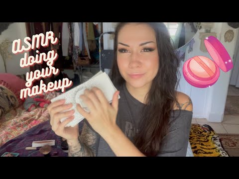 (Asmr) Doing your makeup Roleplay! Soft spoken, tapping, mouth sounds. Personal attention. Ft: blinc