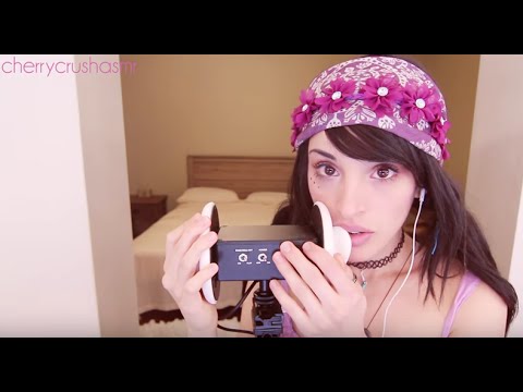 ASMR // Ear Eating 3dio Test // Mouth Sounds // Ear to Ear// Cherry Crush