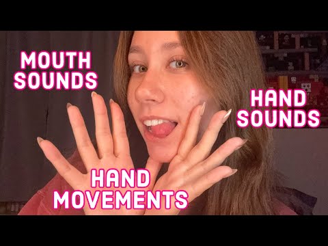 ASMR | mouth sounds, hand sounds, and hand movements (lofi)