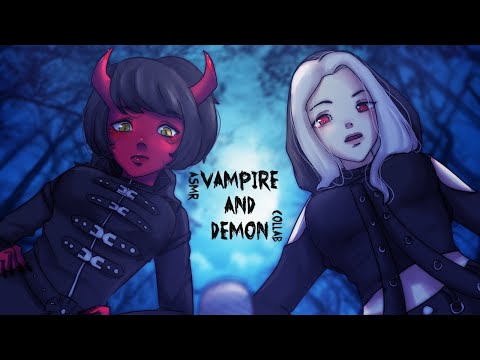 Demon and Vampire fight over you  ASMR Roleplay Feat. Internet Sister ASMR (DEATH)