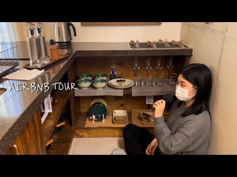 ASMR IN AN AIRBNB Room Tour KOREA 🎄 / Mouth sounds
