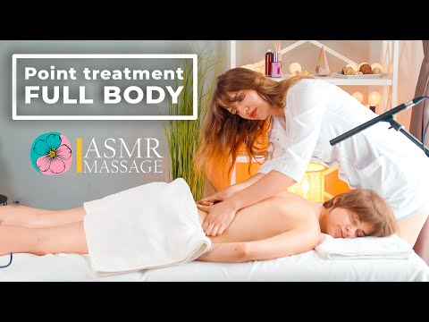 ASMR Point treatment Massage FULL BODY (back neck foot feet) by Olga