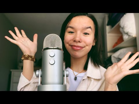ASMR repeating my intro🤪💖 (VISUAL TRIGGERS) ( EXTREME TINGLES)