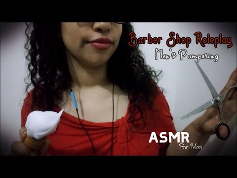 [ASMR] 💈 Men's Pampering Trimming & Shaving ✂️ | Barber Shop Roleplay (Close up, Personal Attention)