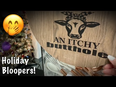 Bloopers! Funny & frustrating moments from Holiday ASMR Videos! Wear headphones/Volume up.