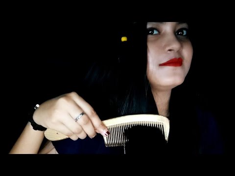 ASMR Tingly Comb Tapping & Brushing Hair For Your Relaxation