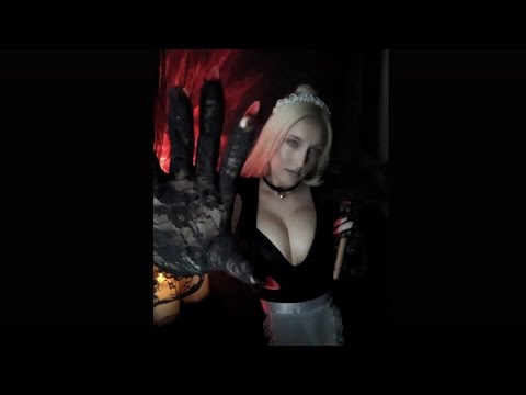 🎃ASMR🚫No Talking🤫Maid Roleplay🫧Desireé dusts and cleans you before you sleep-fluffy mic sounds✨
