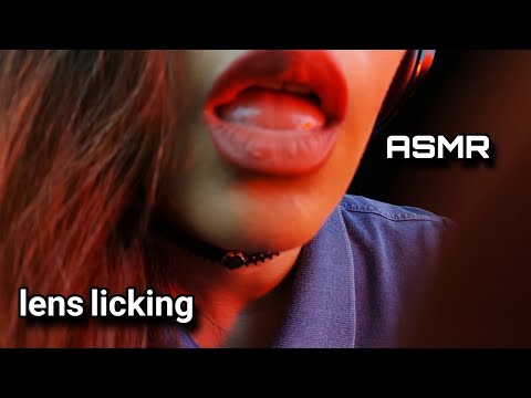 ASMR | LENS LICKING | MOUTH SOUNDS | LENS CLEANING