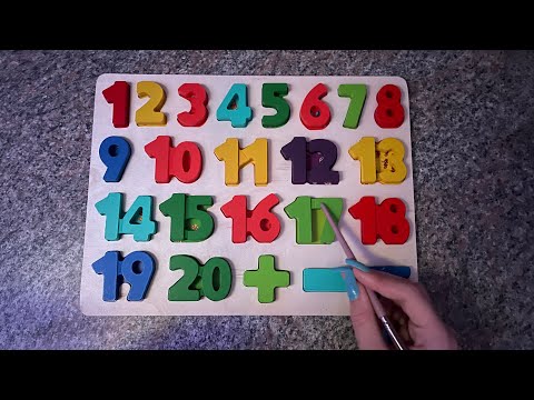 ASMR tingly tracing letters & numbers on different objects