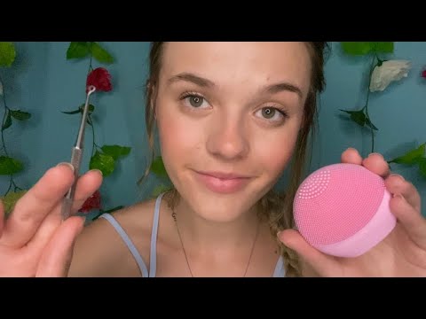 ASMR Spa Roleplay ♡ (face massage + extractions)