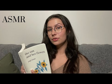 ASMR | Soft Spoken Poetry Reading With Rain Sounds