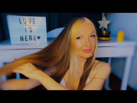 ASMR Hairbrushing And Positive Affirmations With Calming Music