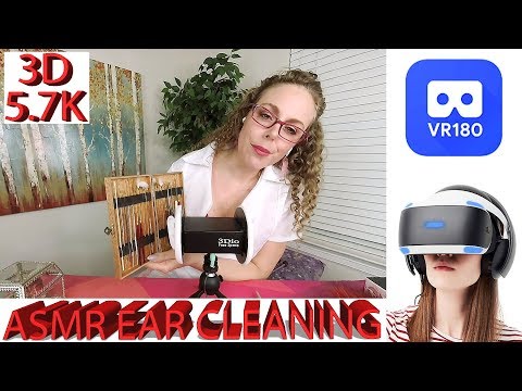 Virtual Reality ASMR Ear Cleaning | 3Dio w/ Corrina | VR180 | 3D - 5.7K