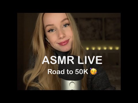 ASMR LIVESTREAM ROAD TO 50K SUBS (german/deutsch) 🥳