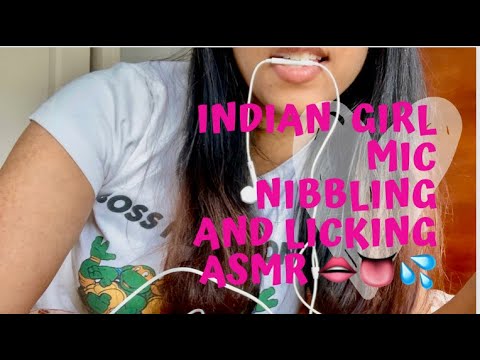 Indian Girl Mic Nibbling and Licking II ASMR