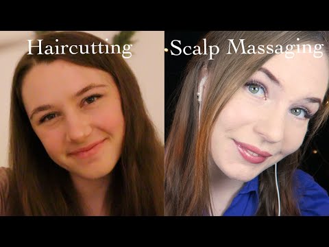 ASMR - SPA DAY 💆Hair Cutting, Styling, Scalp Massaging - Collab with ASMR Art of Sound