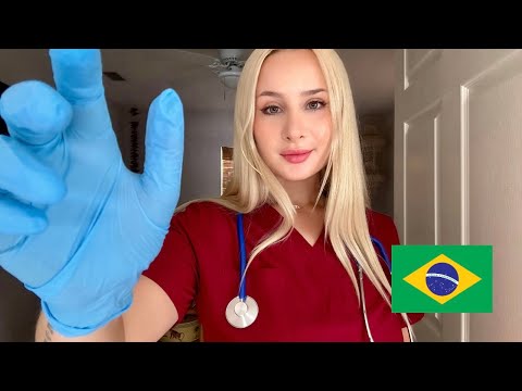 Cranial Nerve Exam em Portuguese - ASMR Roleplay