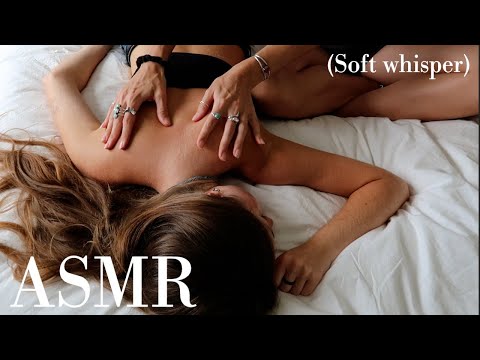 ASMR extremely relaxing back massage for back pain and tension on Jess (whisper)