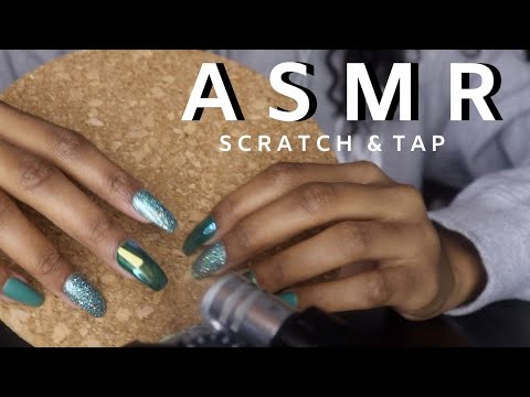 ASMR GENTLE Scratchy Tapping 1 Hr (No Talking) 🖤  for Relaxation