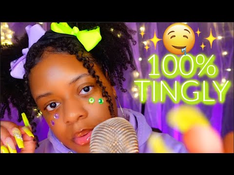 ASMR 💜✨THIS STICKY TAPE MOUTH SOUND TRIGGER WILL MELT YOUR BRAIN 🤤✨(100% TINGLY)