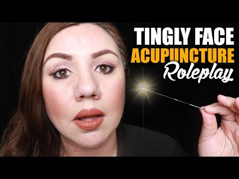 ASMR Tingly Face Acupuncture For Relaxation Roleplay