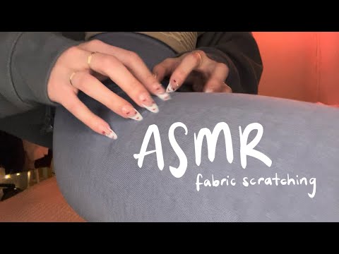 asmr: fabric scratching, leggings sounds, collarbone tapping