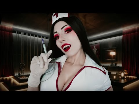 ASMR Vampire Nurse Check-Up | Soft Whispers & Mysterious Care 🩸