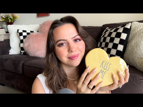 ASMR TJ Maxx Haul ✨ | Valentines Day Home Decor Items 💗 | Tapping, Textured Scratching, Whispering 🥰