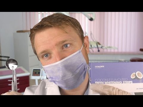 ASMR - Dental Roleplay (Teeth Whitening, X Ray, Brushing Sounds)
