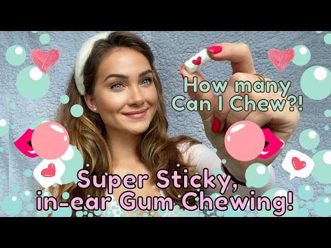 ASMR | Chewing Eating Gum Multiple Close Up Wet Sticky Hot Tingle heaven