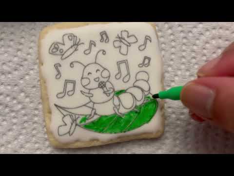 ASMR Coloring Bugs 🐛🪳🐜🕷️ Cookies (Whisper)