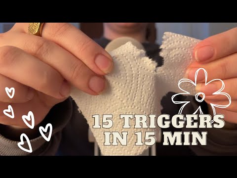 ASMR 15 triggers in 15 minutes✨(1500 sub special!!)