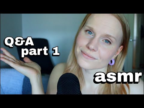 ASMR | Q&A part 1 (eng/fin sub)