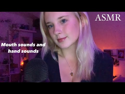 ASMR mouth sounds 👅 hand sounds🫶 and rambles // unpredictable and fast