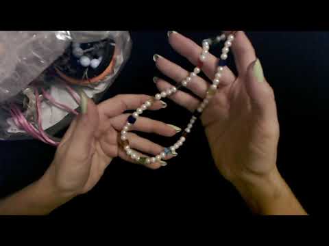 ASMR | Goodwill Jewelry Bag Show & Tell 6-21-2021 (Soft Spoken)