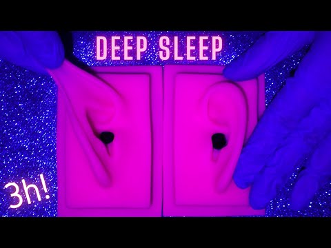 Asmr Ear Triggers for Sleep  - Scratching,Tapping,Rubbing,Massage & Stroking - No Talking - 3 Hours