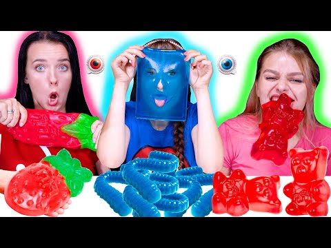 ASMR Gummy Food Party (Most Popular Food Challenge) By LiLiBu