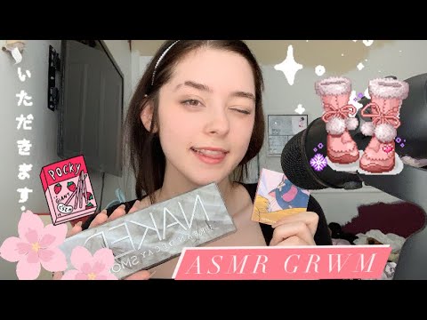 GRWM ASMR tapping, tingles and chilling with me🥰