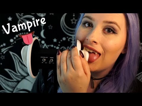 ASMR 🧛 Vampire Licks Your Ears | Ear Eating & Tongue Flutters