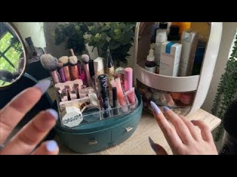 ASMR :) Organizing Makeup & Skincare (Satisfying) (repost)