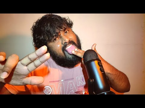 ASMR Aggressive Spit Painting And Wet Mouth Sounds