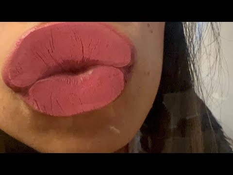 ASMR GLASS KISSING WITH DIFFERENT SHADES LIPSTICK ON 💋