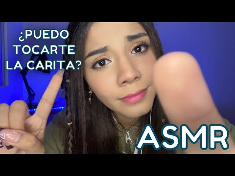 ASMR ESPAÑOL / DÉJAME TOCARTE LA CARITA + ¿PUEDO HACERLO? + MOUTH SOUNDS + VISUALES