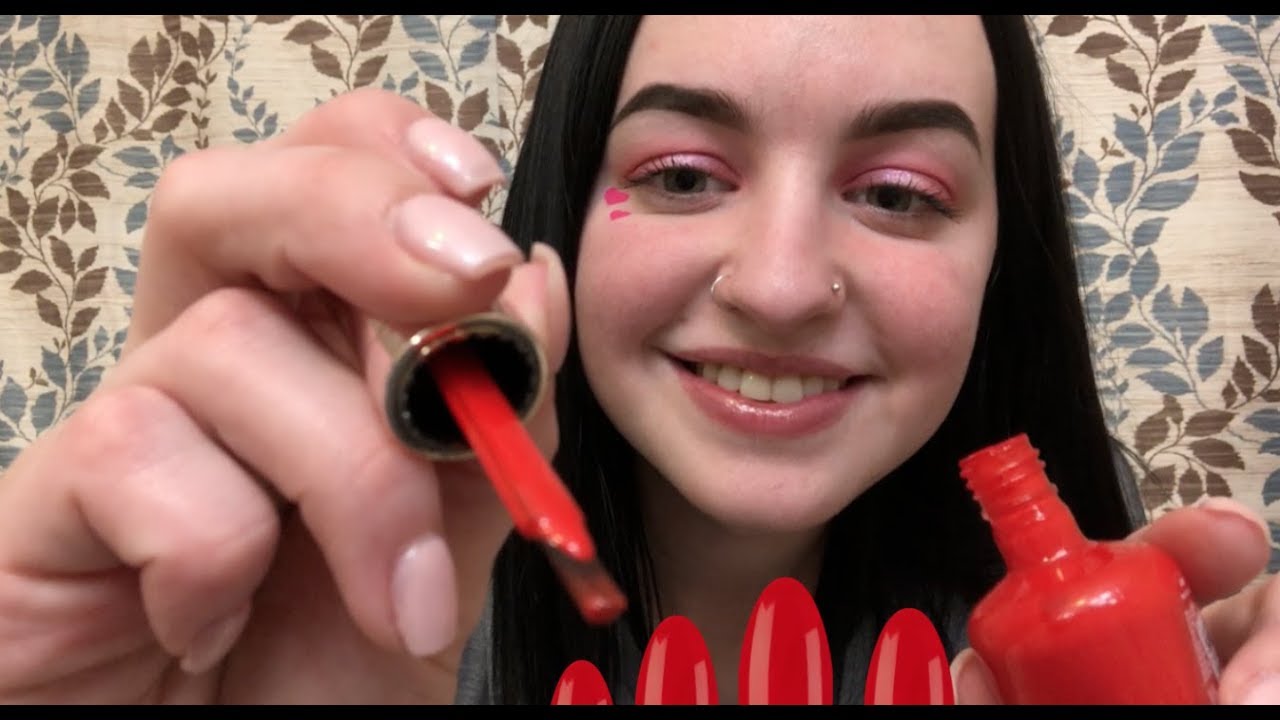 [ASMR] Doing Your Nails For Valentine's Day